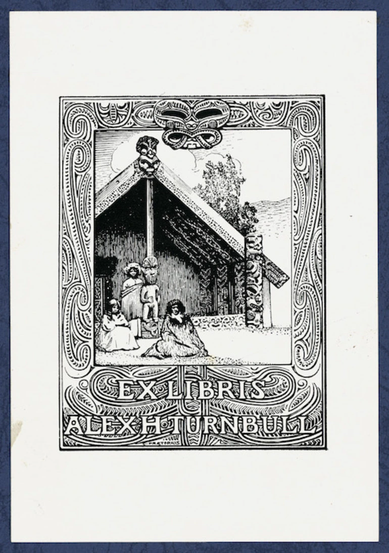 Image: Praetorius, Charles William James, 1868-1956: Ex libris Alex H Turnbull / C Praetorius