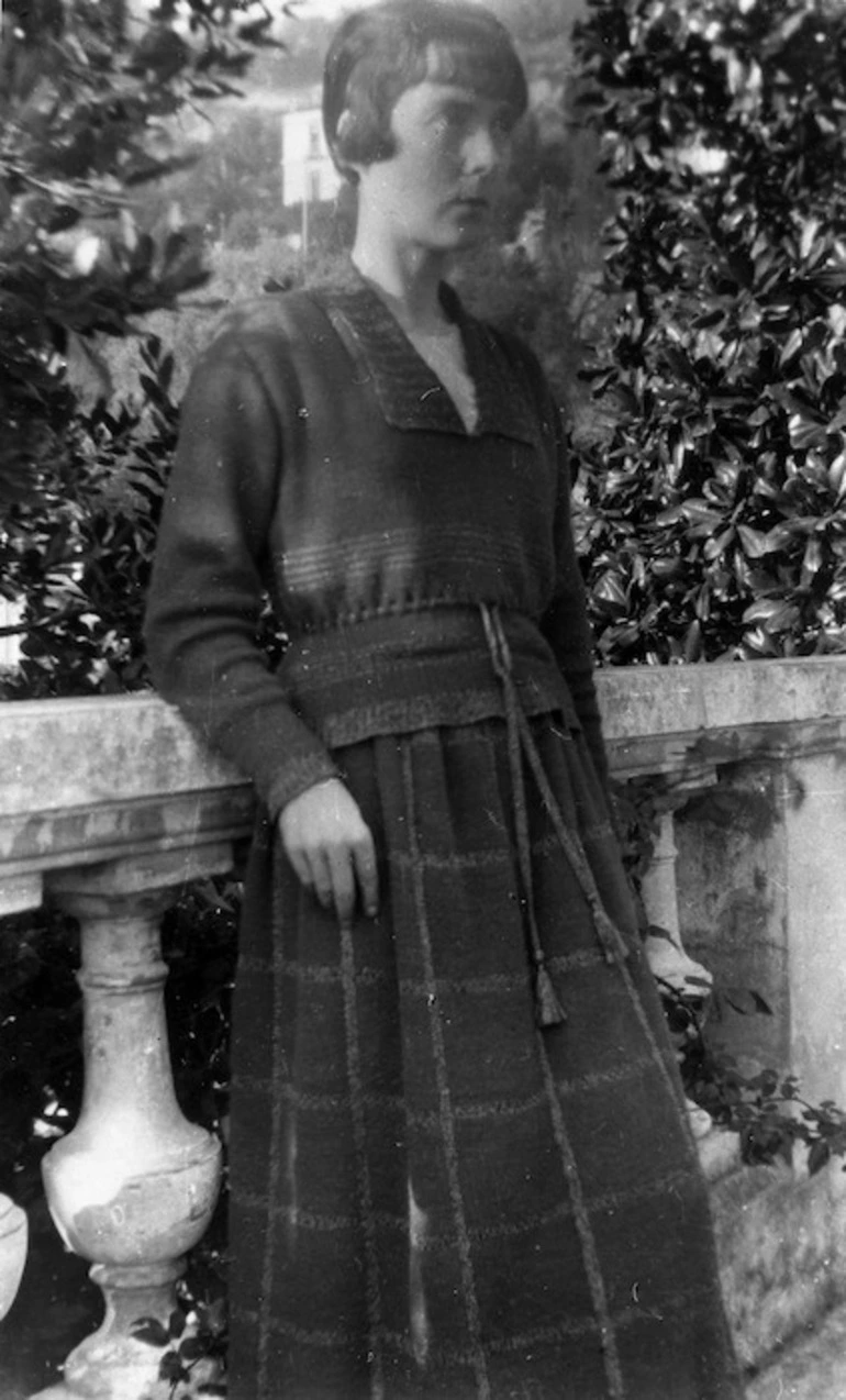 Image: Katherine Mansfield at the Villa Isola Bella, Menton, France