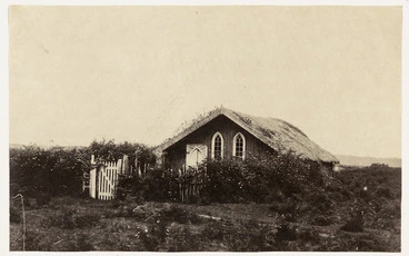 Image: Reverend Benjamin Yate Ashwell's church, Taupiri mission station, Waikato