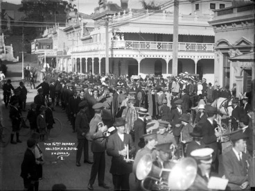 Image: Members of the NZEF 16th Reinforcement departing Nelson