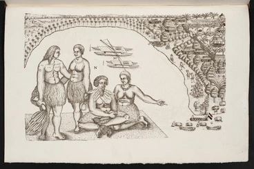 Image: [Gilsemans, Isaac] fl 1637-1645 :Is de Placts dade ouze boots liggen om watde te harlen ... [Tongatapu] 23 January 1643.