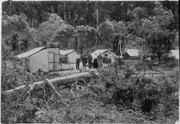 Image: Road inspectors camp at Te Whaiti