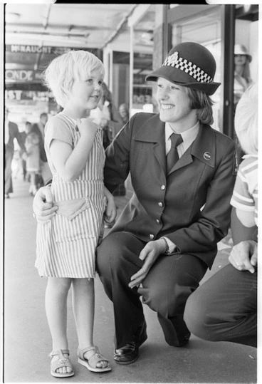 Image: Police Constable Vicky Gaudie with Emily Jenns