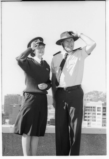 Image: Police Sergeant Rose McDermott and Senior Sergeant Steve Clements - Photograph taken by Phil Reid