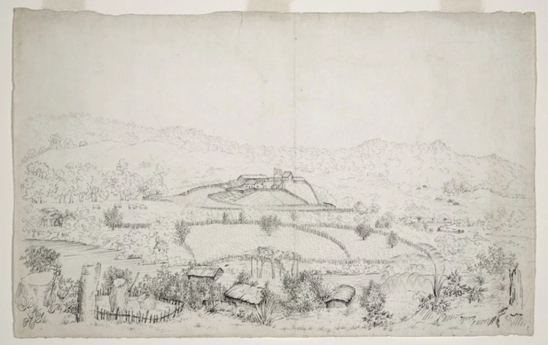 Image: Turner, Nathaniel 1793-1864 :[Wesleydale Mission Station, Kaeo, Whangaroa, Northland. 1825 or 1826?]