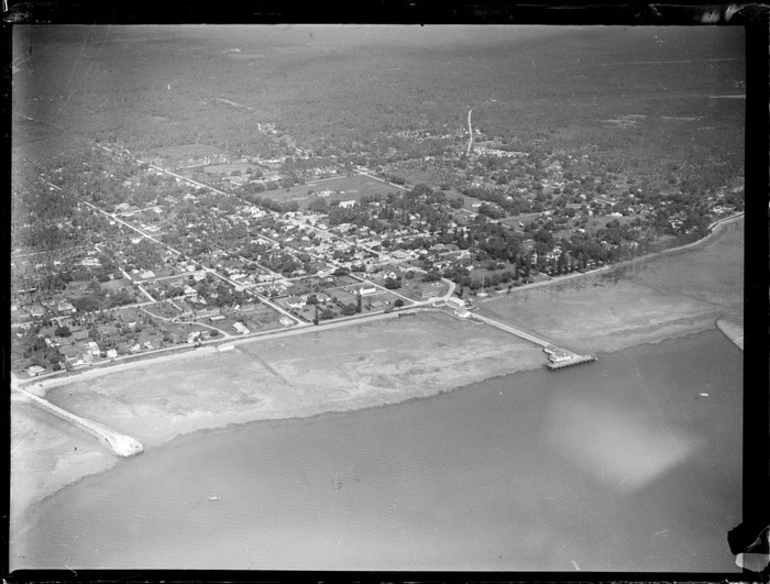 Image: An aerial view of the Tongan coastal capital Nuku'alofa, Tonga