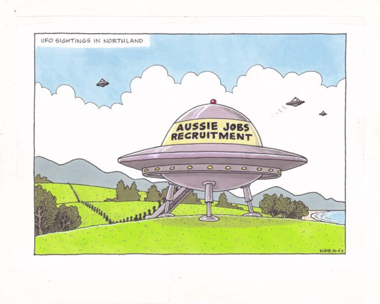 Image: Clark, Laurence, 1949- :UFO sightings in Northland - Aussie jobs recruitment. 26 May 2012