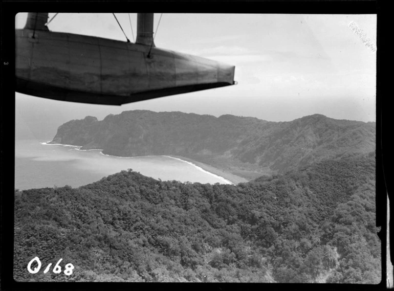 Image: View of Denham Bay surrounded by bush, Raoul Island, Kermadec Islands