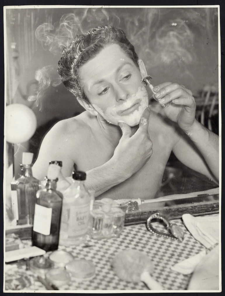 Image: John Hunter shaving