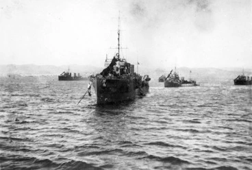 Image: Destroyers off the coast, Gallipoli, Turkey