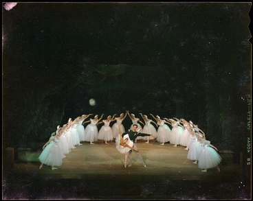 Image: Photograph of dress rehearsals for New Zealand Ballet Company production