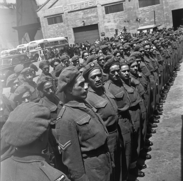 Image: Return of the Maori Battalion from service in World War II