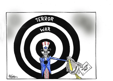 Image: Hubbard, James, 1949- :Terror, war - military pact. 25 June 2012