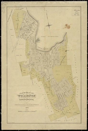 Image: Plan of the city of Wellington, compiled from official surveys
