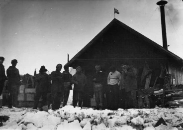 Image: Roald Amundsen's camp at the Bay of Whales, Antarctica