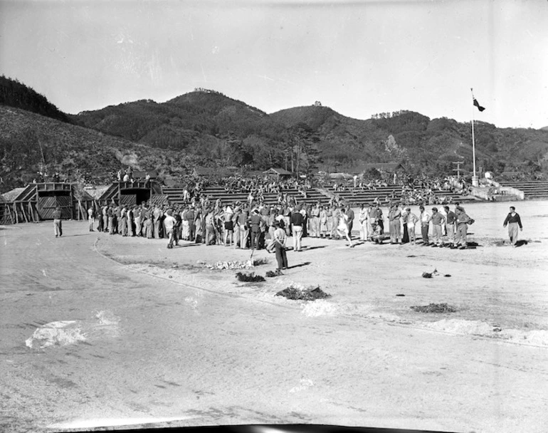 Image: Sports stadium used by New Zealanders of J Force, Yamaguchi, Japan