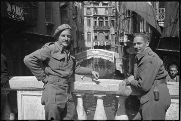 Image: World War 2 soldiers in Venice, Italy