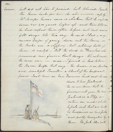 Image: The Government gave the New Zealanders a flag or rather one under which vessels sail... (United Tribes Ensign, Waitangi)