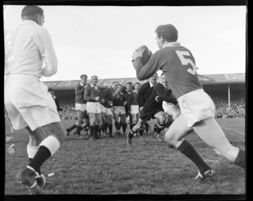 Image: New Zealand All-Blacks vs British and Irish Lions second rugby test match, at Athletic Park, Berhampore, Wellington