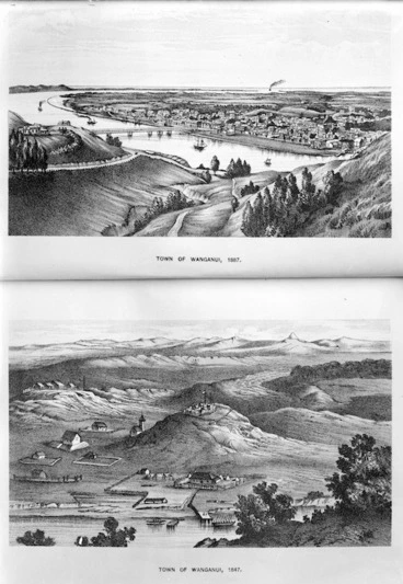 Image: Photographs of two lithographs of Wanganui
