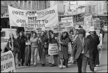 Image: Pro-abortion march, Wellington