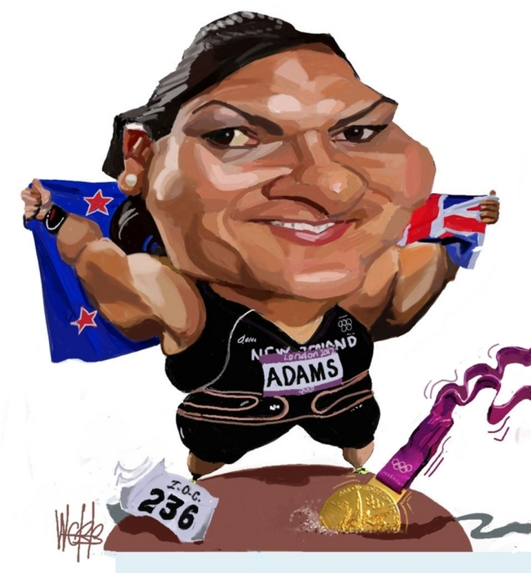 Image: Webb, Murray, 1947- :[Valerie Adams]. 14 August 2012