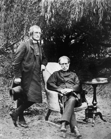 Image: Portrait of Bishop George Augustus Selwyn and Sir William Martin - Photographed taken by Harley Webster