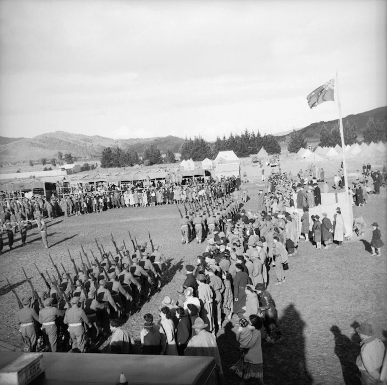 Image: At the award ceremony of the Victoria Cross to Te Moananui-a-Kiwa Ngarimu, Ruatoria