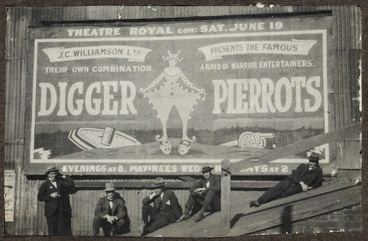 Image: Digger Pierrots poster, Adelaide, Australia