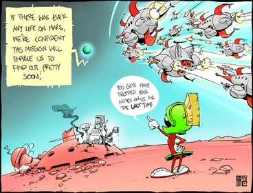 Image: Smith, Hayden James, 1976- :'If there was ever any life on Mars...'. 7 August 2012