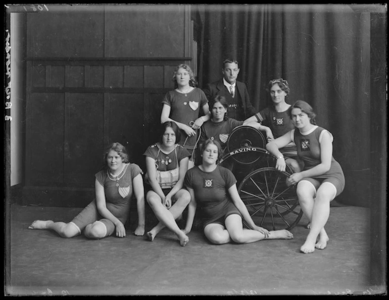 Image: Women surf lifesavers