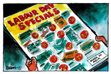 Image: Evans, Malcolm Paul, 1945- :Labour Day Specials. 22 October 2012
