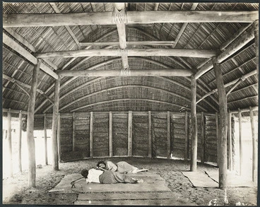 Image: Interior of a Samoan Fale