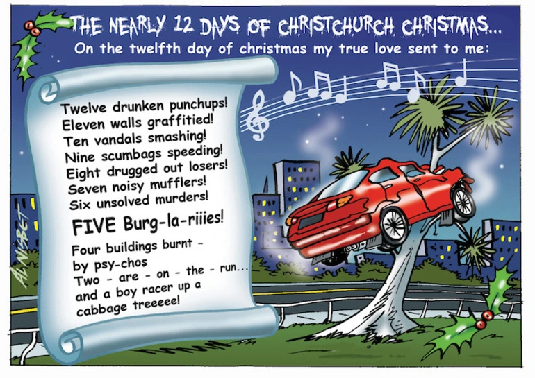 Image: The nearly 12 days of Christchurch Christmas. 24 December 2009