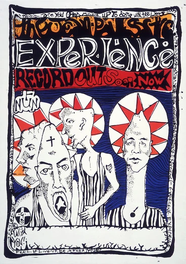 Image: Jean-Paul Sartre Experience (Musical group) :The Jean-Paul Sartre Experience. Record out soon now. Feel it, live it, be it, flex thyself [1986].