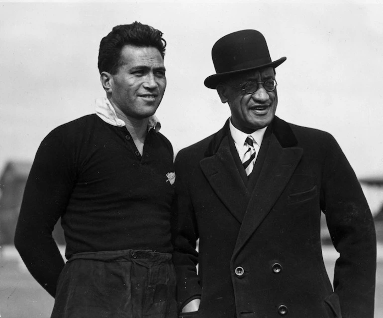 Image: George Nepia and Kingi Te Ahoaho Tahiwi