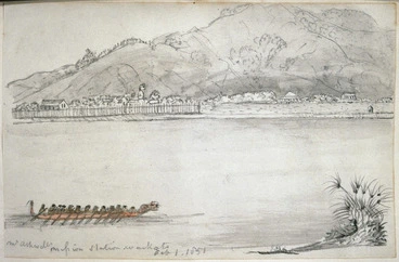 Image: Taylor, Richard, 1805-1873 :Mr Ashwell's mission station, Waikato. Feb 1, 1851.