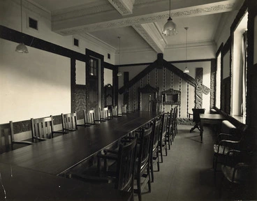 Image: Native Affairs committee room interior, Parliament Buildings, Wellington