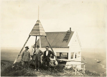 Image: Trig and lookout stations, Rainbow Mountain