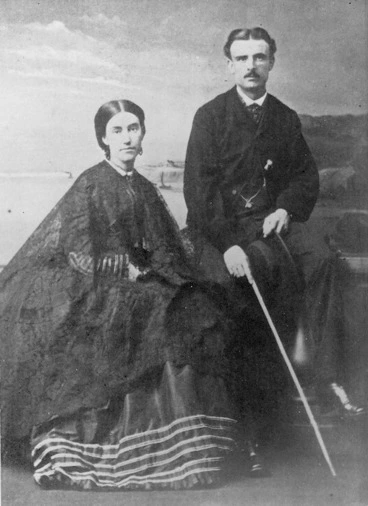 Image: Mary Anne Barker and her husband Frederick Napier Broome
