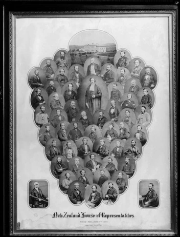 Image: Members of the House of Representatives, Parliament of New Zealand, 1861