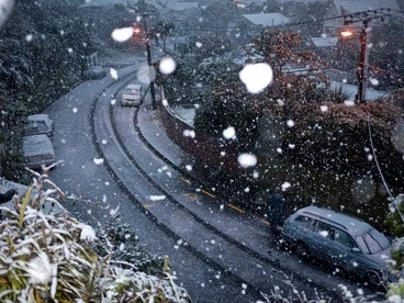Image: Wellington scenes during snowfall in 2011