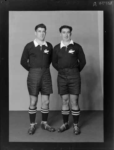 Image: Mr J B Smith and Mr P Smith, representatives of the New Zealand Maori and All Blacks rugby union teams