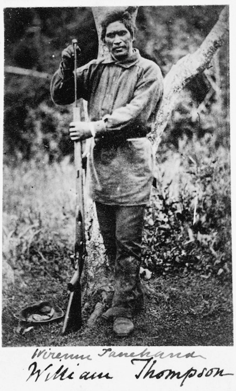 Image: Wiremu Tamihana Tarapipipi Te Waharoa with a double barreled shot-gun