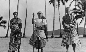 Image: Three Samoan men, Samoa