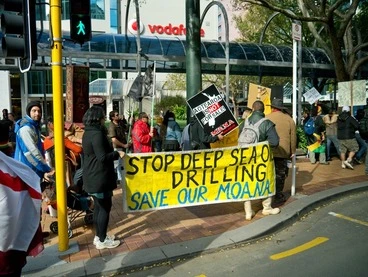 Image: Anti Fracking protest, Wellington, May 2012