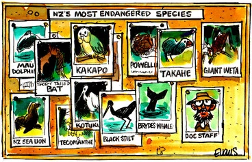 Image: Evans, Malcolm Paul, 1945- :[Endangered Species]. 29 March 2013