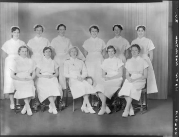 Image: Nurses, Wellington Hospital, 1955