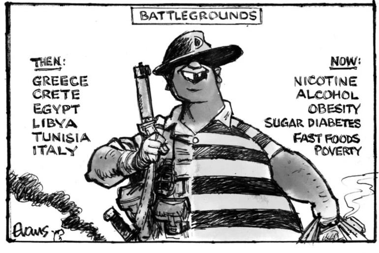 Image: Evans, Malcolm Paul, 1945- :Battlegrounds. 26 April 2013