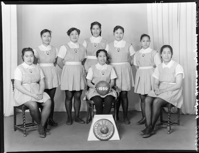 Image: Pacific Islanders Congregational Church, Wellington, women's basketball team